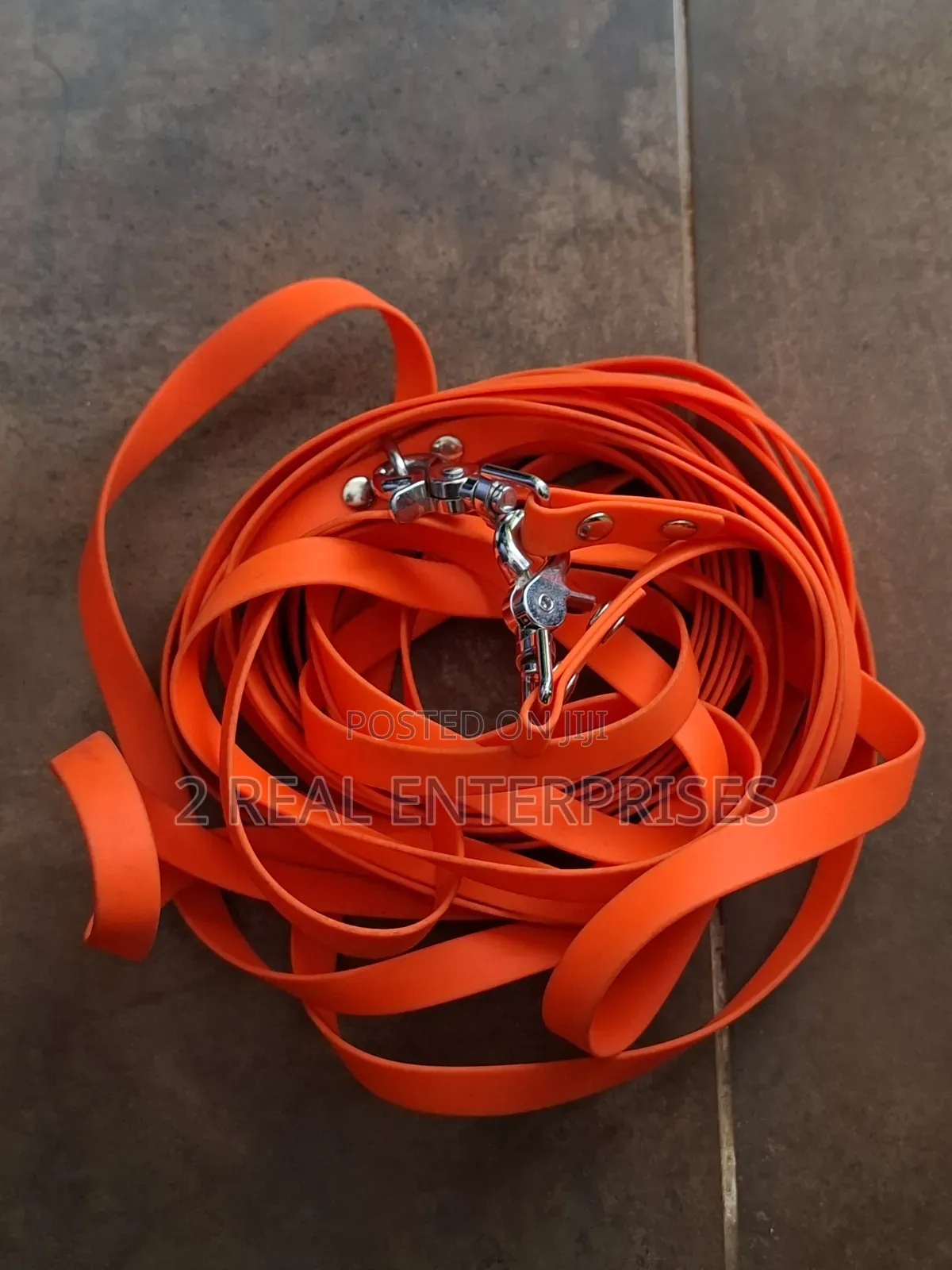 10m Waterproof High-Vis Orange Dog Training Tracking Long Lead
