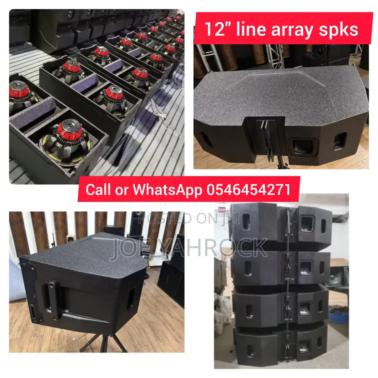 Pair of 12 Inches Line Array Neo b.k Waterproof Speaker