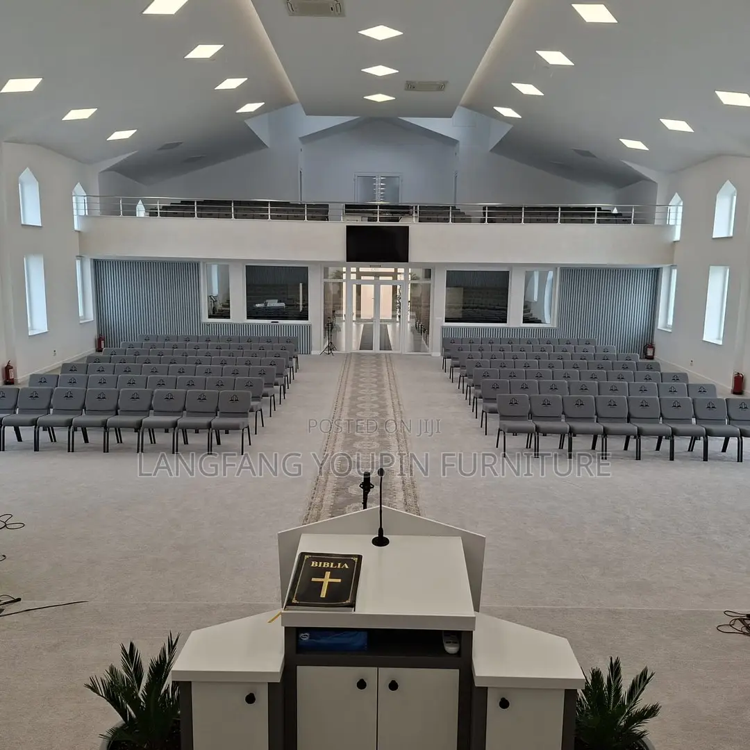 Church ChairGrey Seats Delivered, Tema Stoc