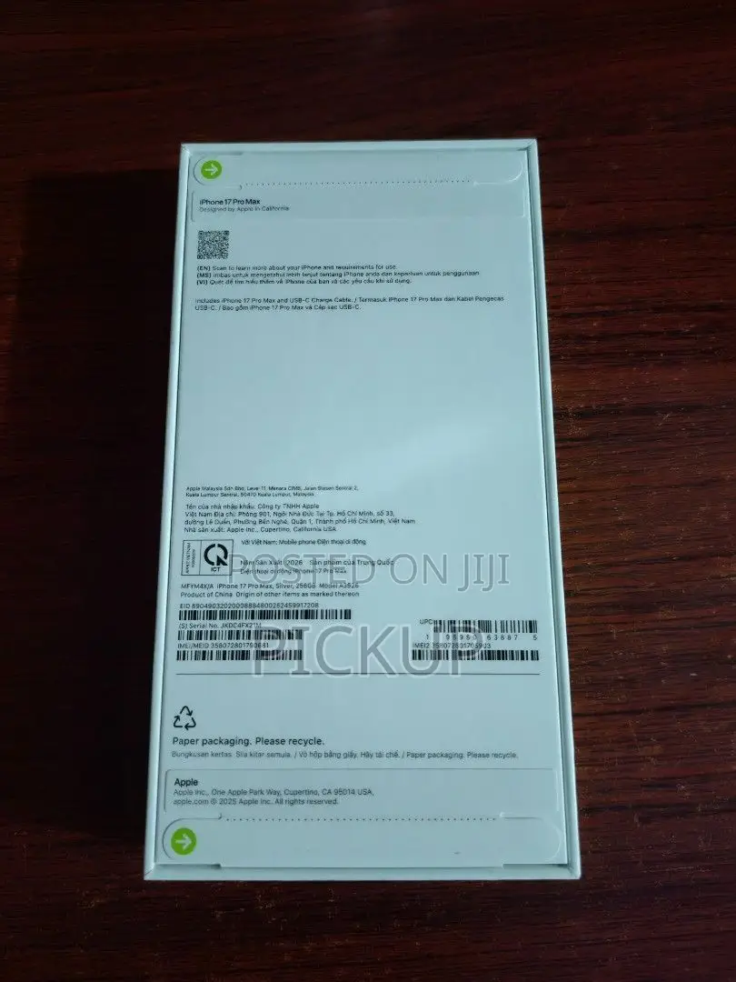 New Apple iPhone 17 Pro Max 512 GB Silver