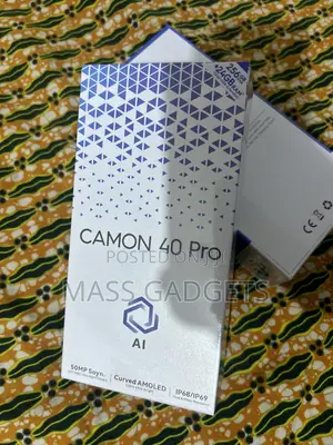 New Tecno Camon 40 Pro 5G 256 GB Black