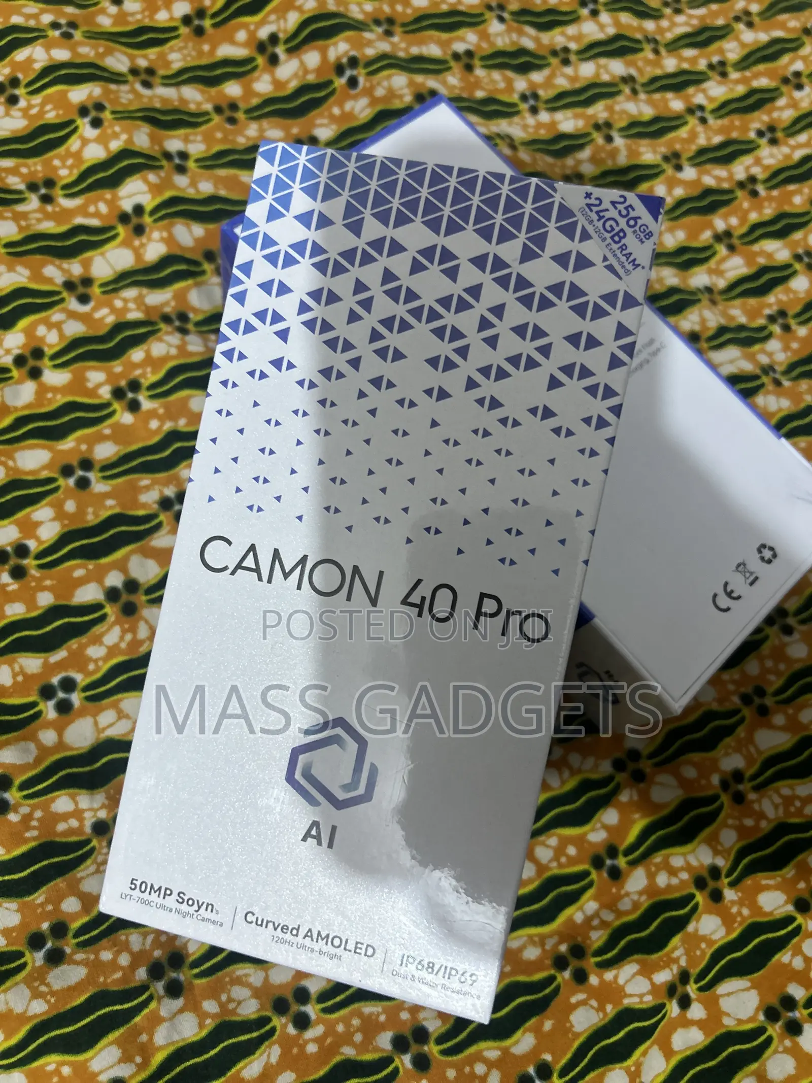New Tecno Camon 40 Pro 5G 256 GB Black