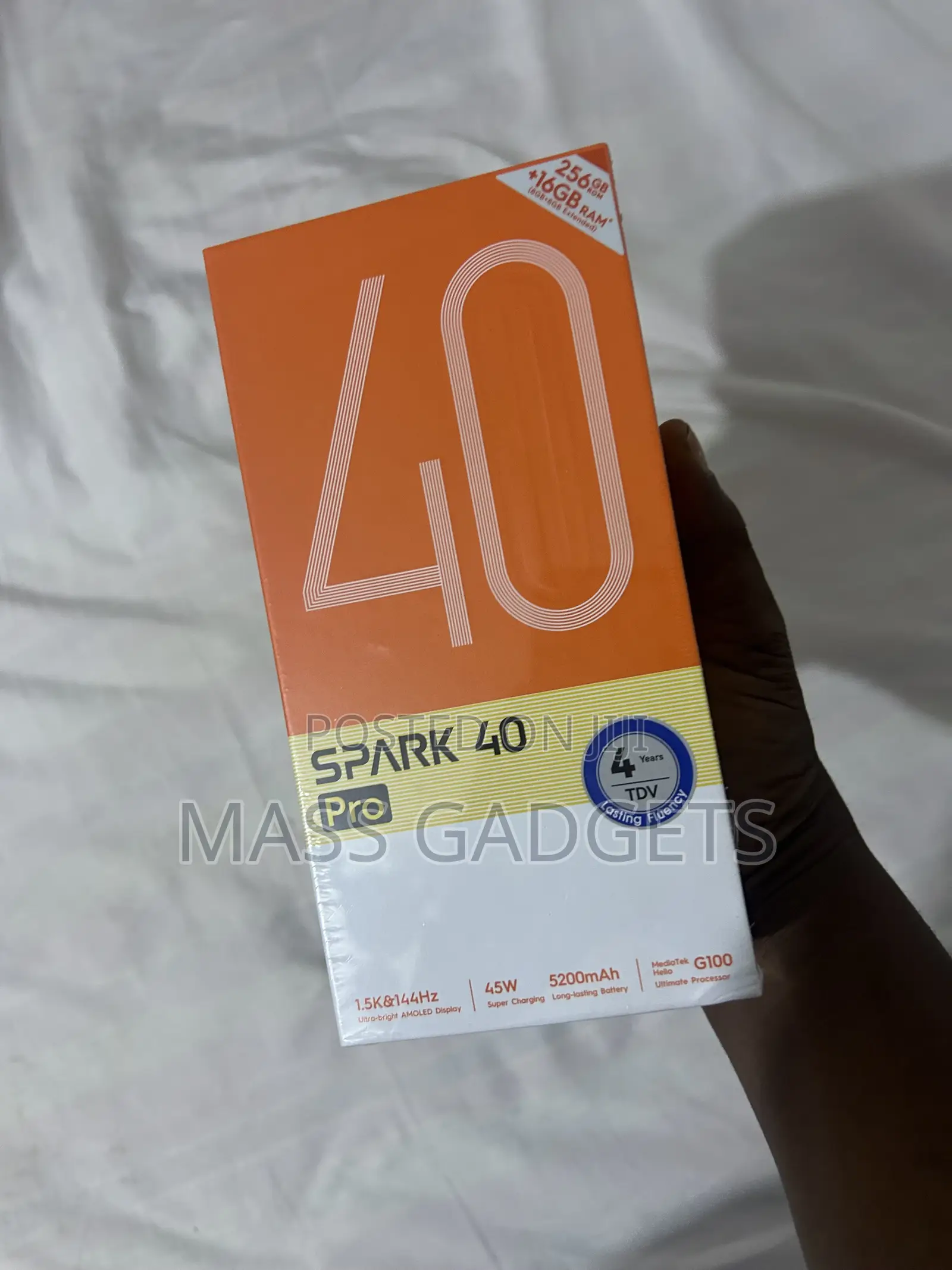 New Tecno Spark 40 Pro 256 GB Black