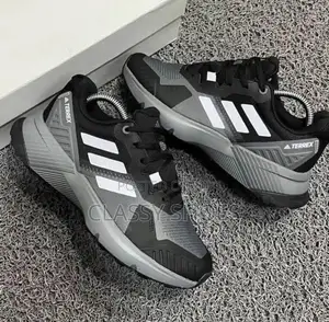 Adidas Terrex Black, Ash and White Strips