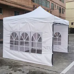 Neat White 3mx3m Covered Foldable Tent With Windows