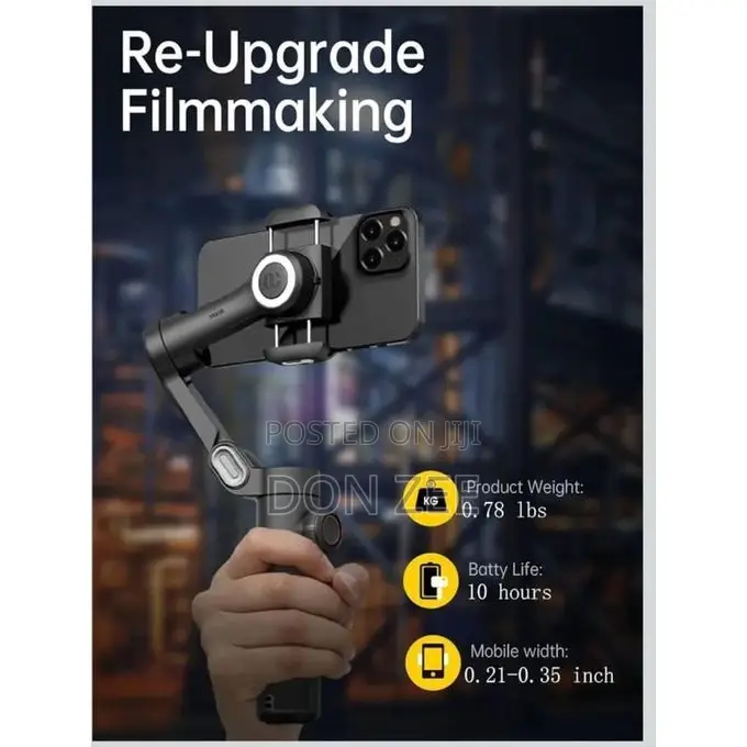 Phone Gimbal Stabilizer 3-Axis Smartphone Foldable Handheld Gimbal