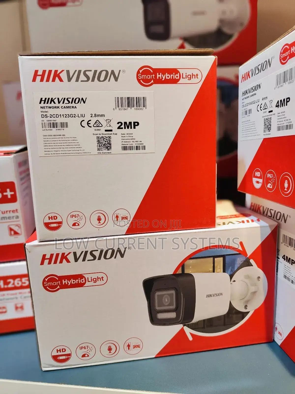 Hikvision Ip Poe 2mp Bullet CCTV Camera Audio Smart Light Ip