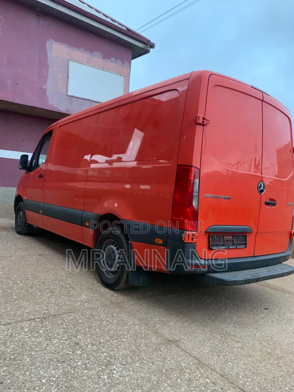 Mercedes-Benz eSprinter 2500 170" WB Cargo Van w/High Roof 2024 Red