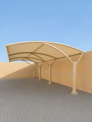 Modern Carport for 2 Cars - Strong Metal - Installation in Accra