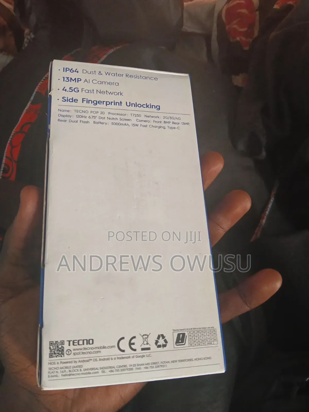 New Tecno Pop 20 64 GB Gray