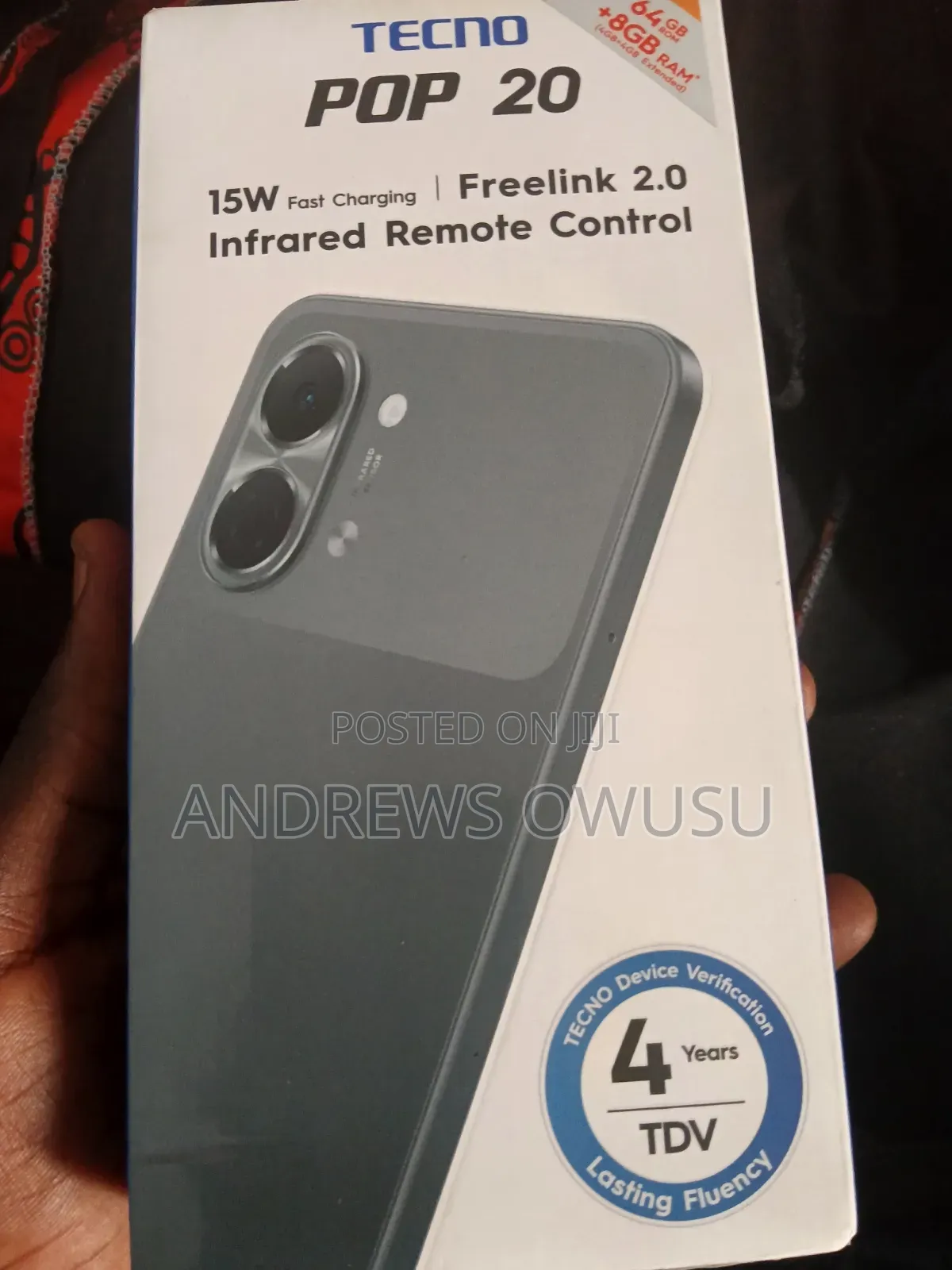 New Tecno Pop 20 64 GB Gray
