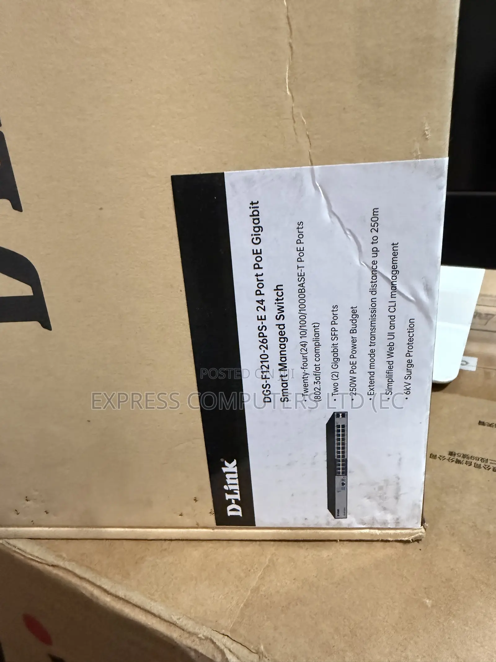 D-Link DGS-F1210-26ps-E,24 Port Poe Gigabit Smart Managed Switch
