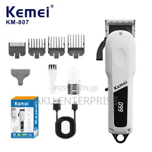Kemei Multifunctional KM - 807 Hair Clipper - White