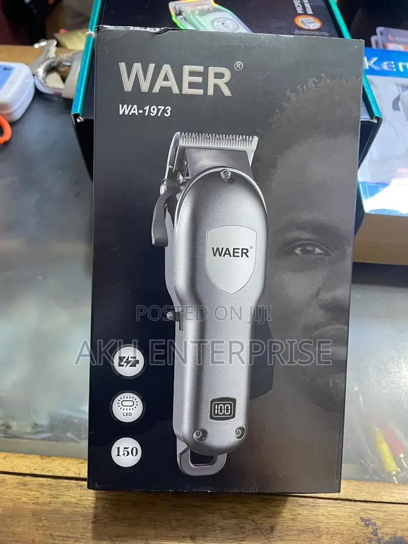 Waer High-Speed Digital Cordless Hair Clipper -Grey