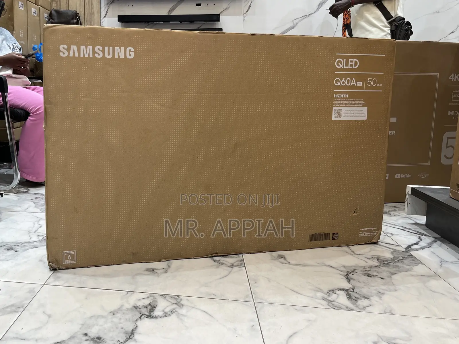 Qled 4k Smart Samsung 50q60a 50” Television(Black)