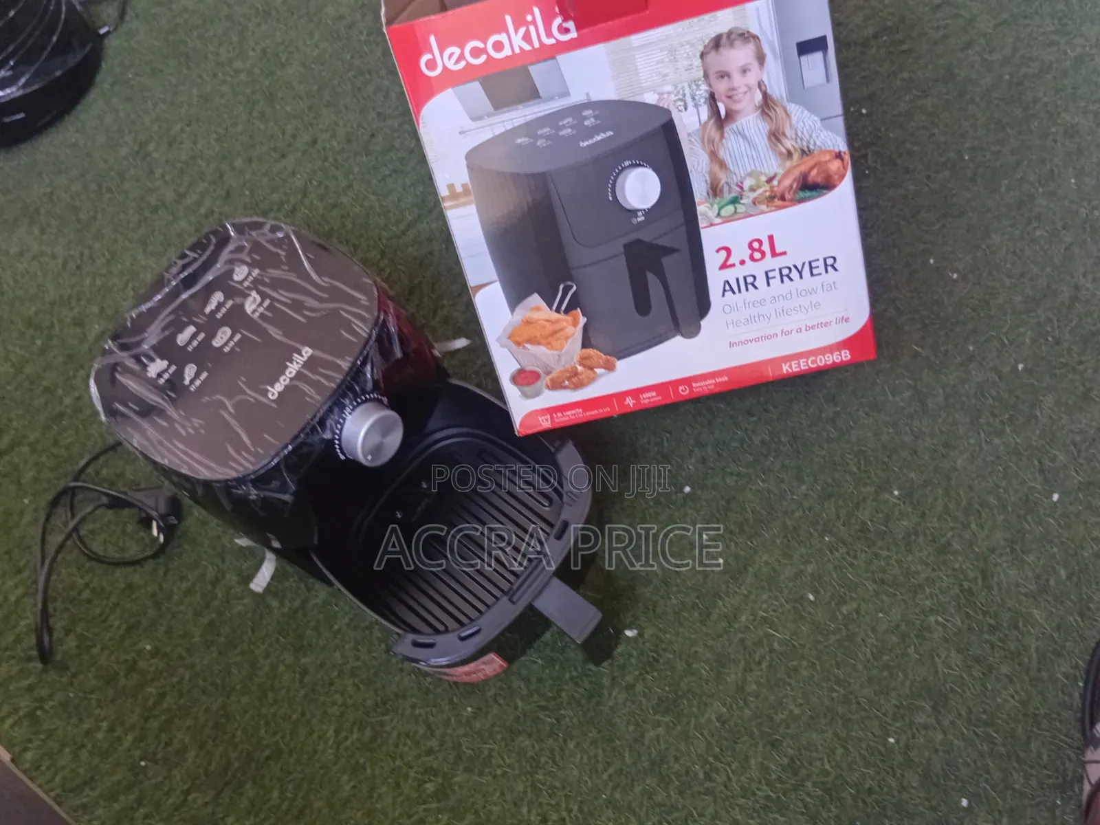 Decakila Air Fryer - 2.8L Air Fryer With Timer Control