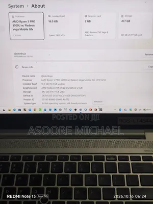 Laptop HP EliteBook 735 G6 16GB AMD Ryzen 5 SSD 512GB