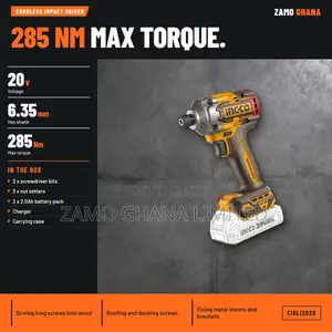 Cordless Impact Driver 20v 285nm + 2 Battery - Cirli2028