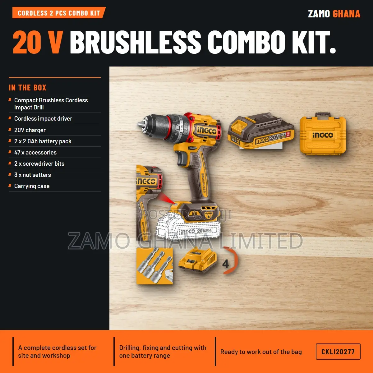 Cordless 2 PCS Combo - Ckli20277
