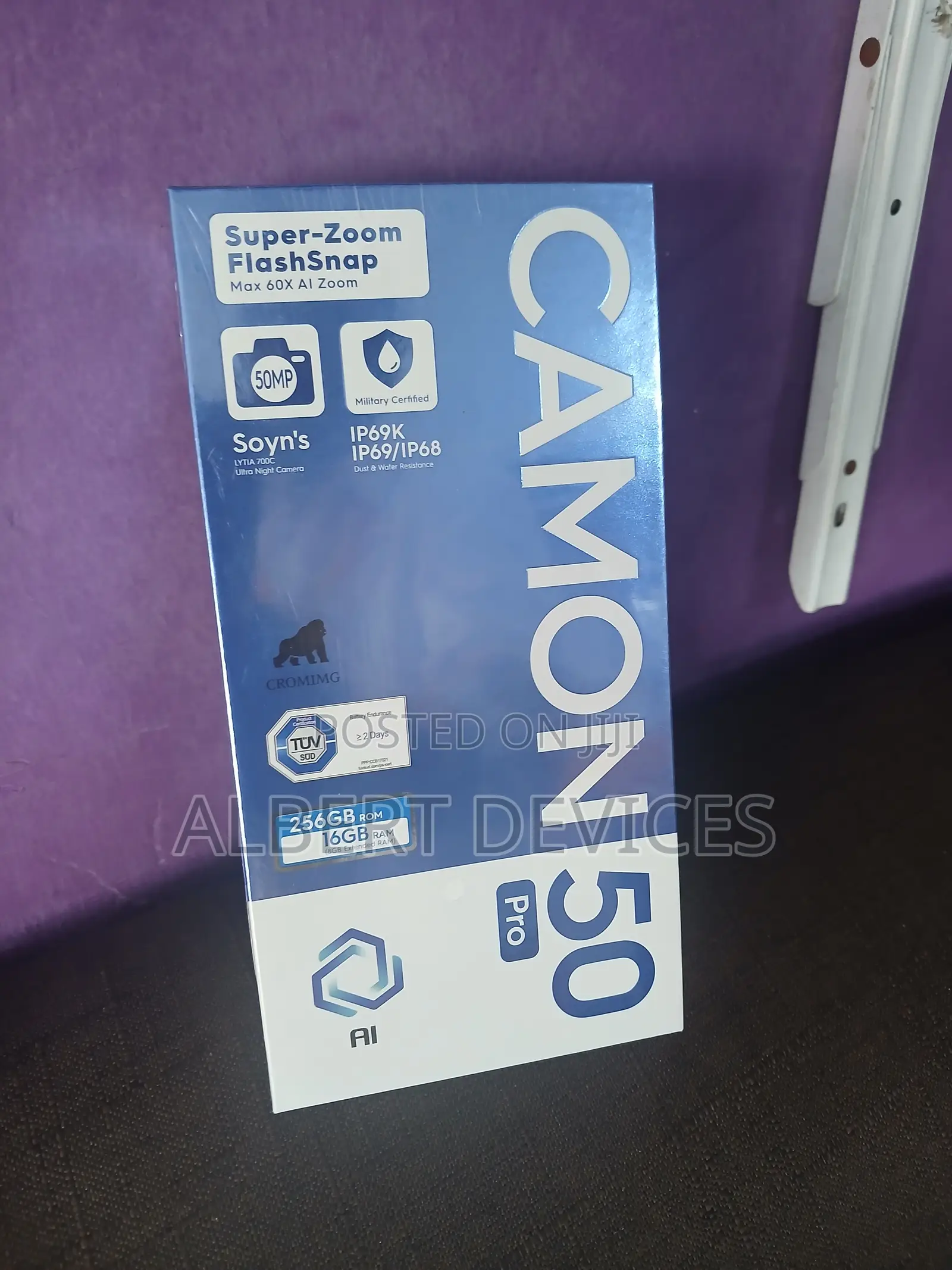 New Tecno Camon 40 Pro 5G 256 GB Black