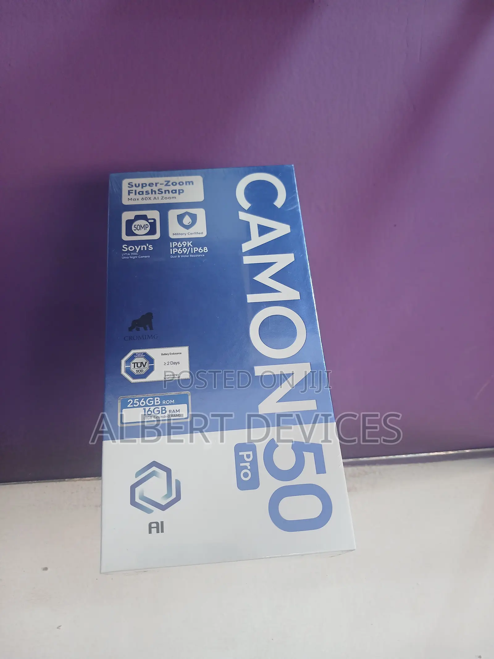 New Tecno Camon 40 Pro 5G 256 GB Black