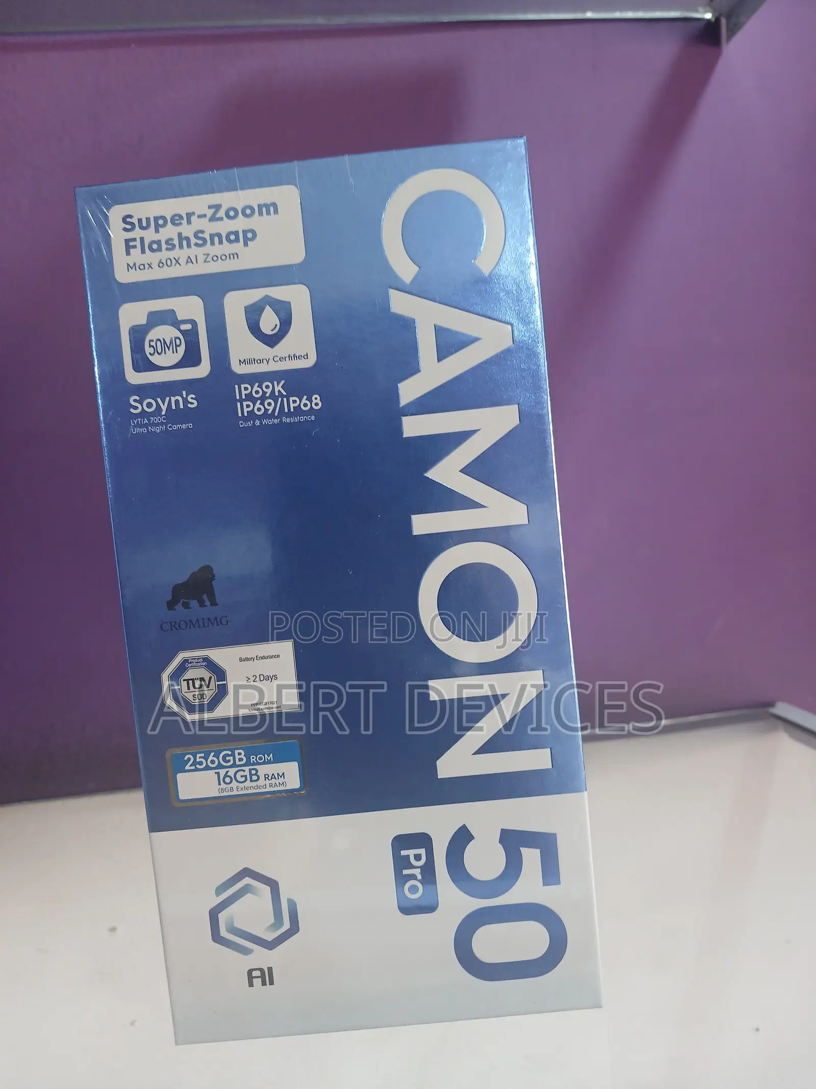New Tecno Camon 40 Pro 5G 256 GB Black