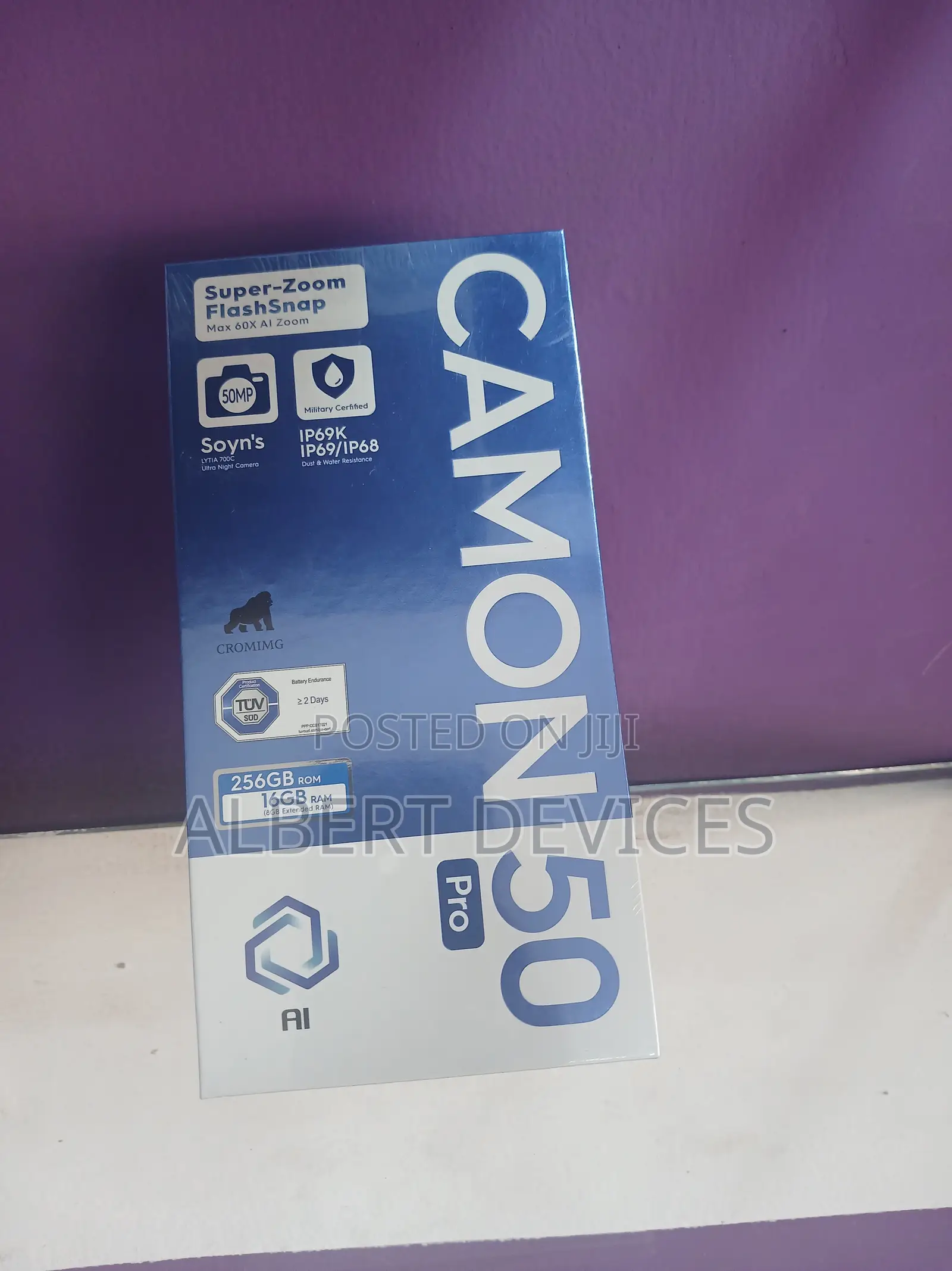 New Tecno Camon 40 Pro 5G 256 GB Black