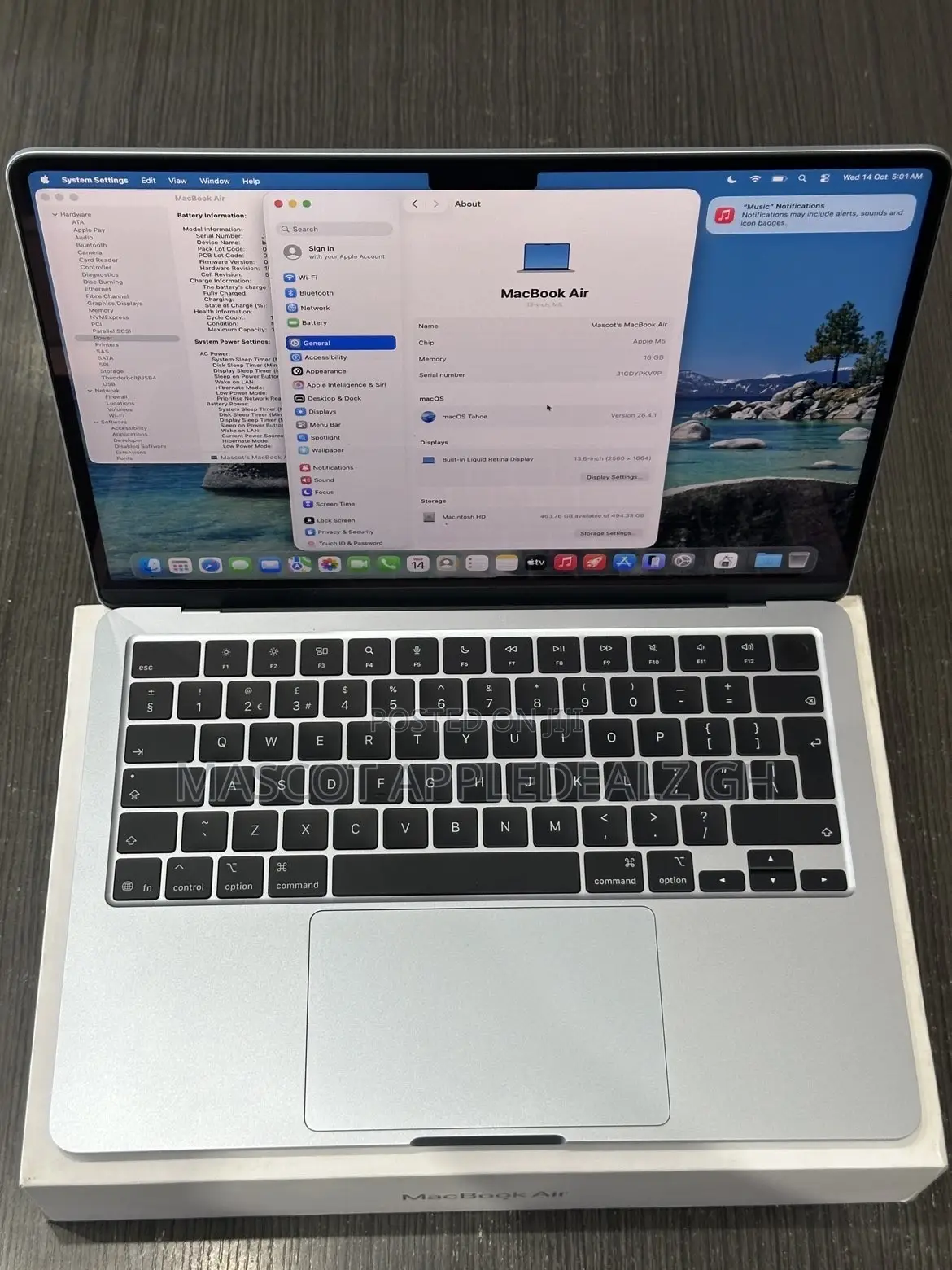 Laptop Apple MacBook Air 2026 M5 16GB Apple M5 SSD 512GB