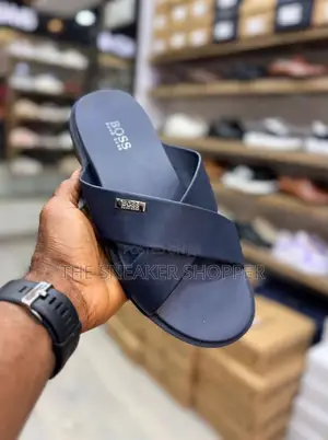BOSS Hugo Boss Cross-Strap Slide