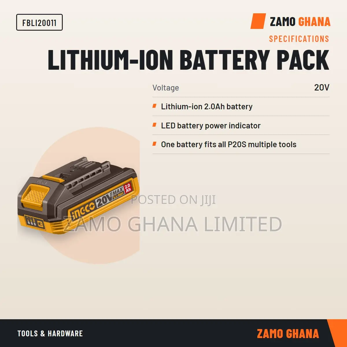 Battery 20v 2ah - Fbli20011