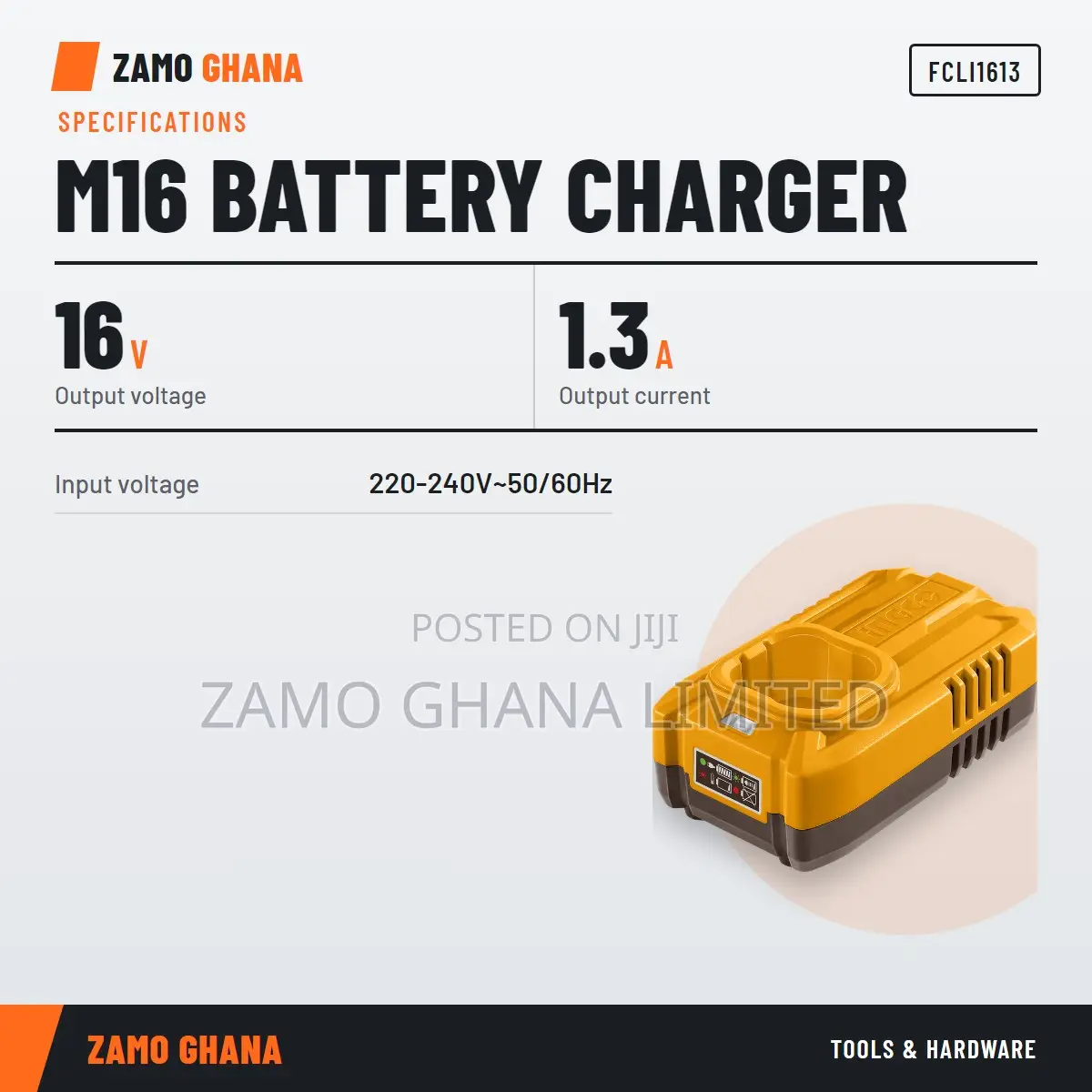M16 Battery Charger 16v 1.3a - Fcli1613
