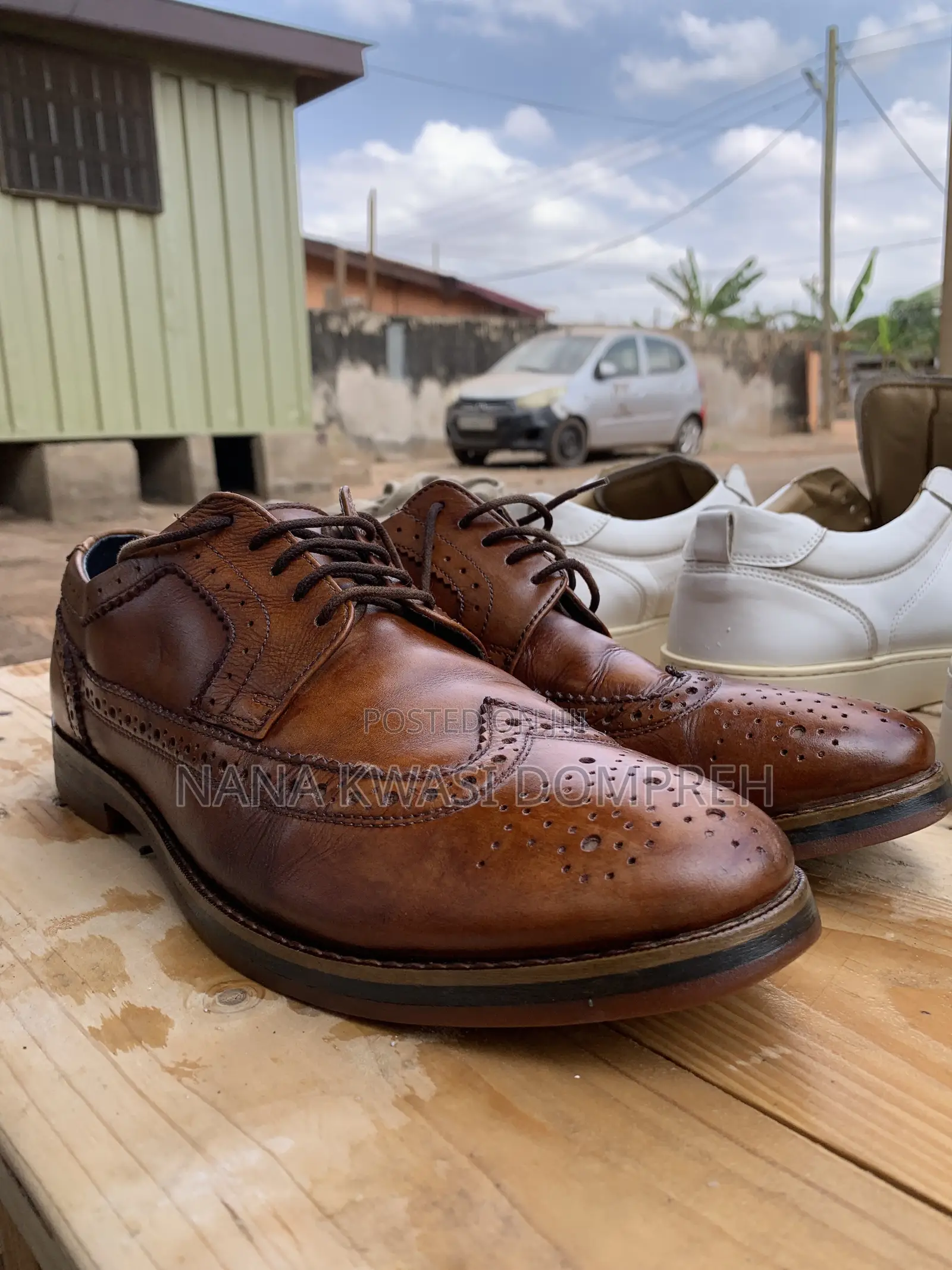 100% Premium Leather Italian Shoe Size 43