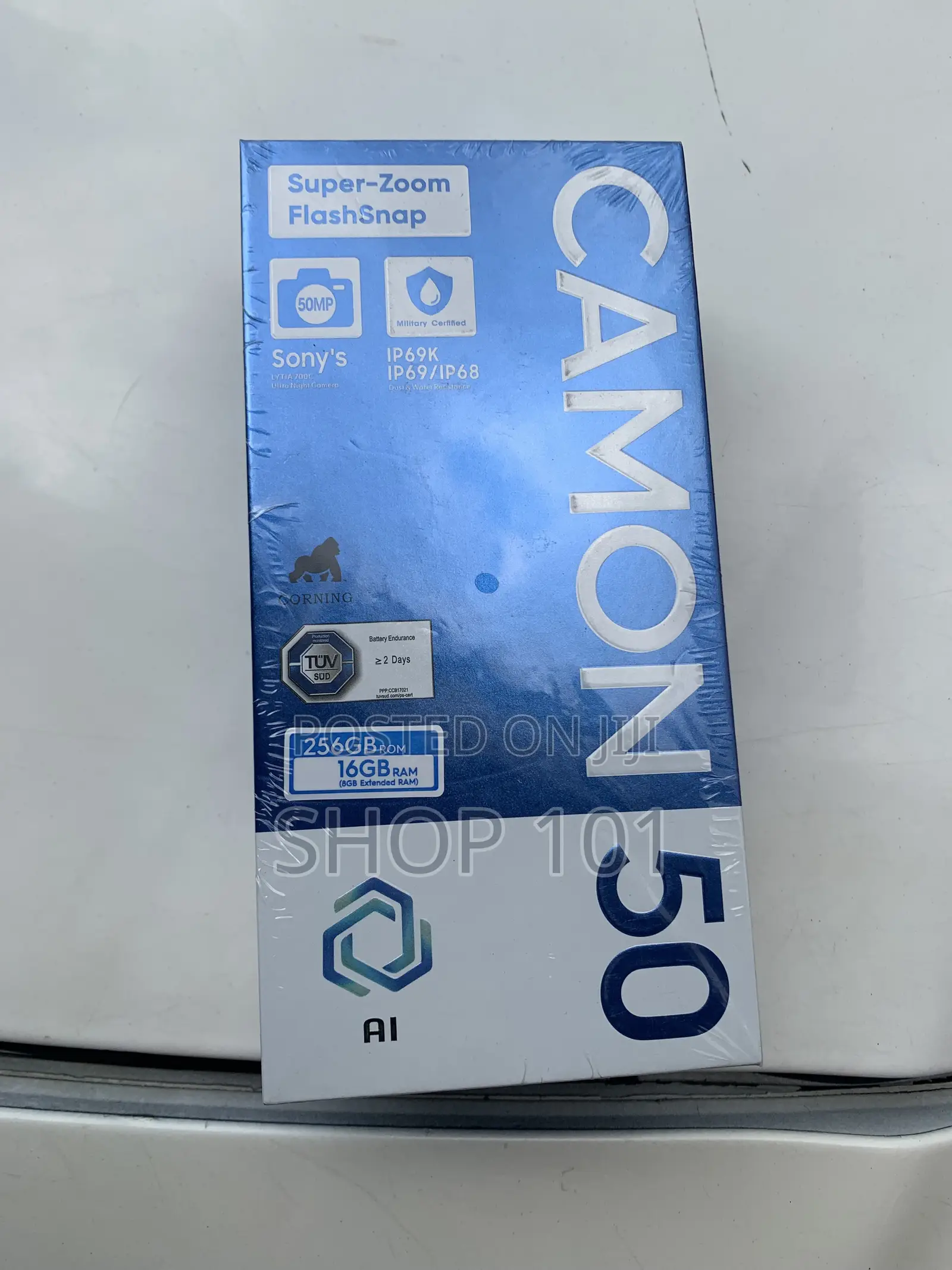 New Tecno Camon 50 256 GB Gray
