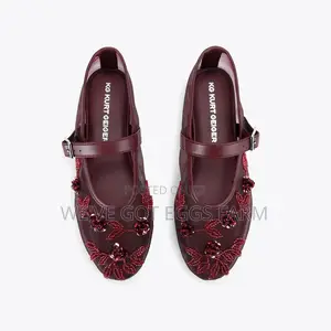 Original KG Kurt Geiger Nancy Wine Mary Jane Flats
