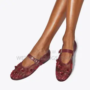 Original KG Kurt Geiger Nancy Wine Mary Jane Flats