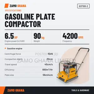 Ingco Gasoline Plate Compactor(6.5hp) # Gcp100-2