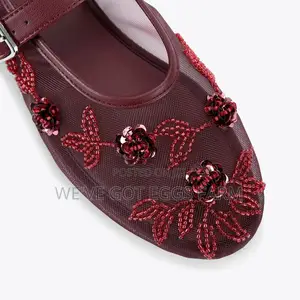 Original KG Kurt Geiger Nancy Wine Mary Jane Flats
