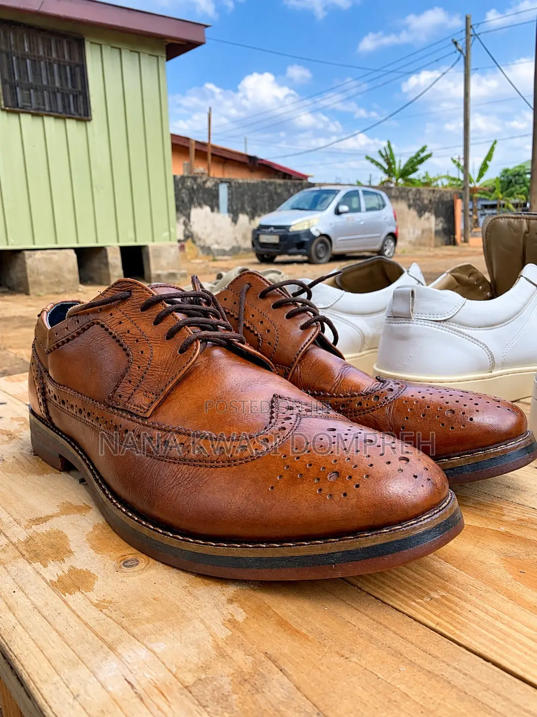 100% Premium Leather Italian Shoe Size 43