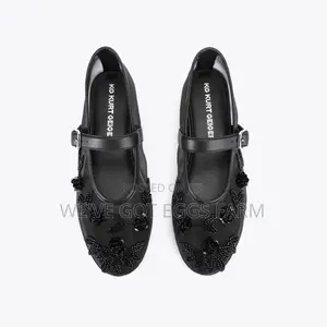 Original KG Kurt Geiger Nancy Black Mary Jane Flats