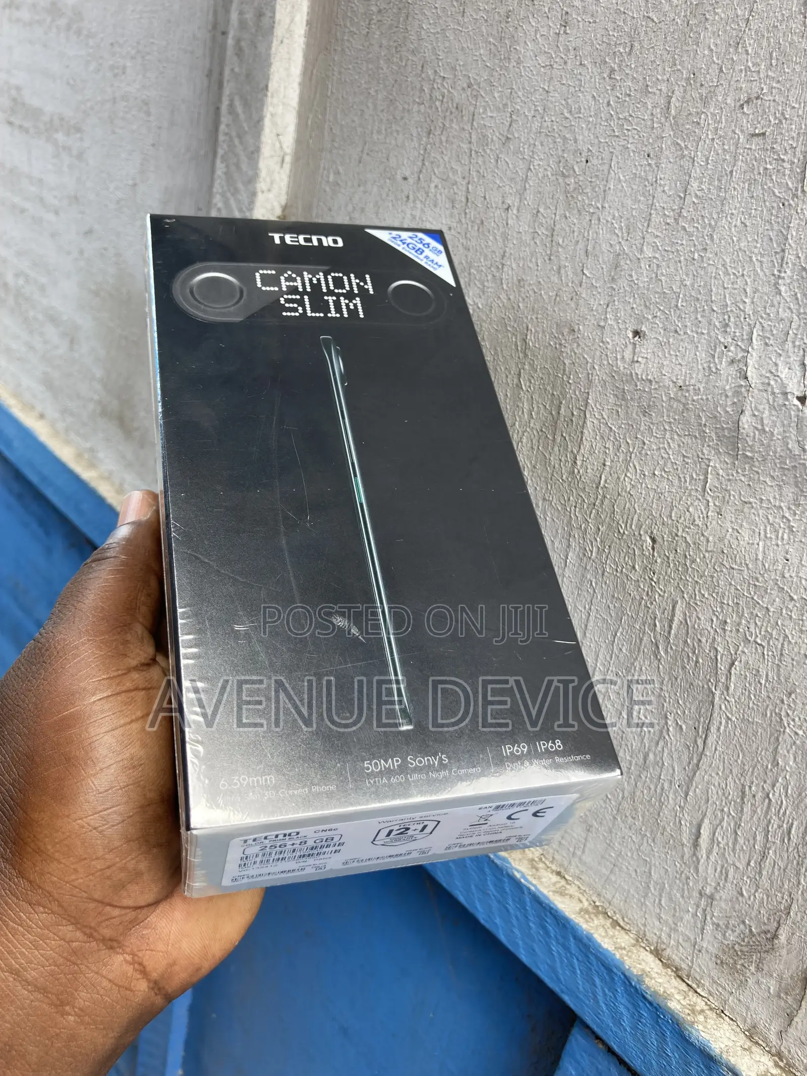 New Tecno Camon Slim 256 GB Black