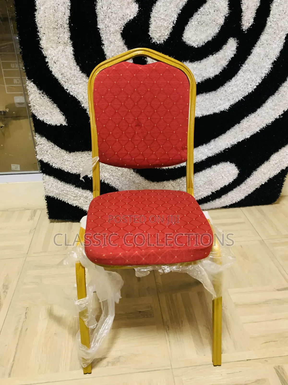 Banquet Chair With Gold Metal Frame-Luxury Event and Conference Chair