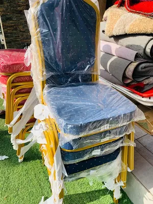 Banquet Chair With Gold Metal Frame-Luxury Event and Conference Chair