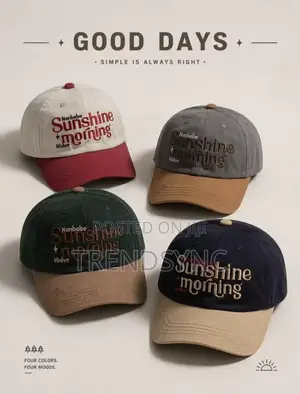 Unisex Casual Two-Tone Baseball Cap (Multiple Colors Available)