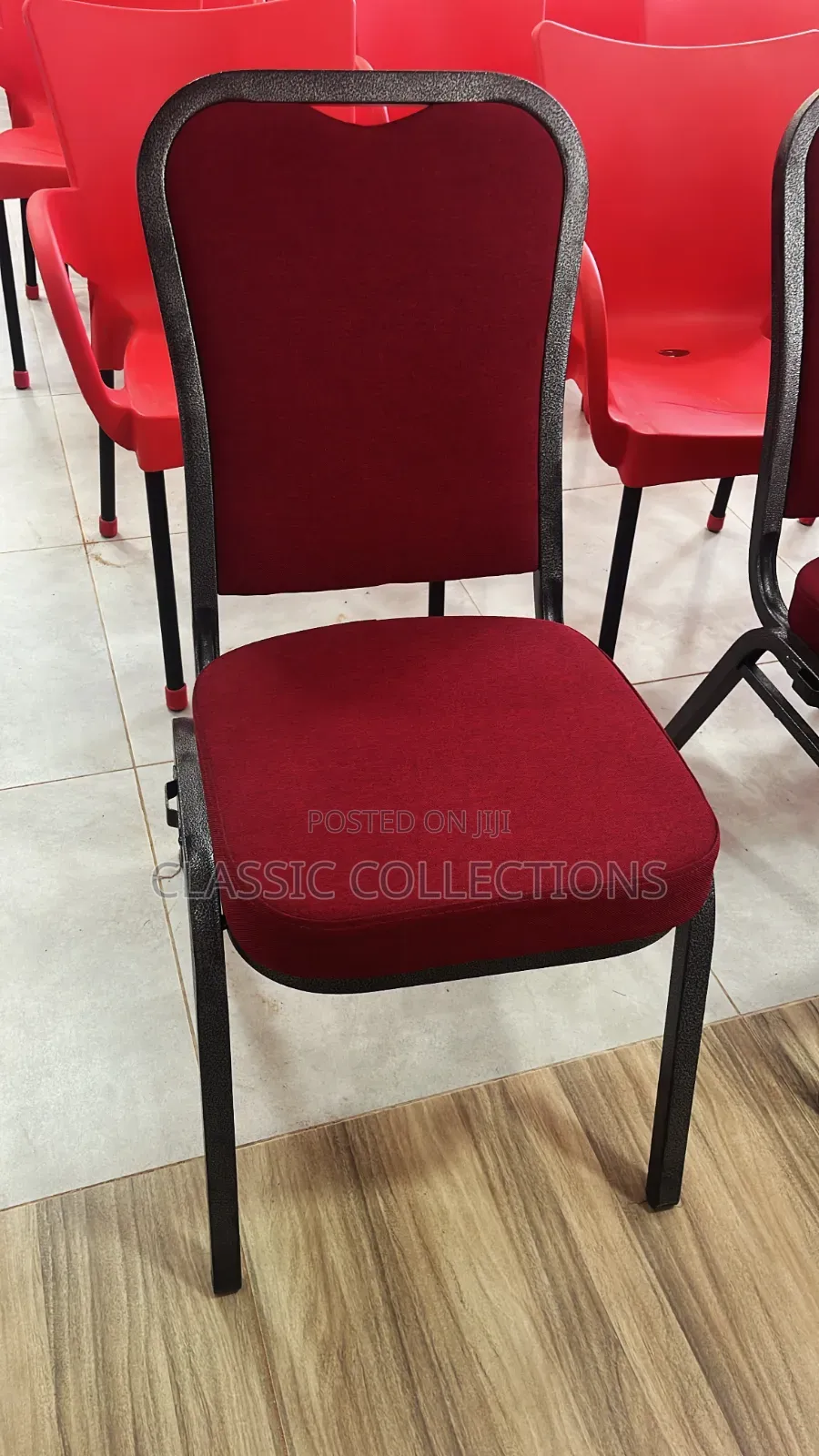 Banquet Chair With Silver Metal Frame - Event Chair for Weddings,etc