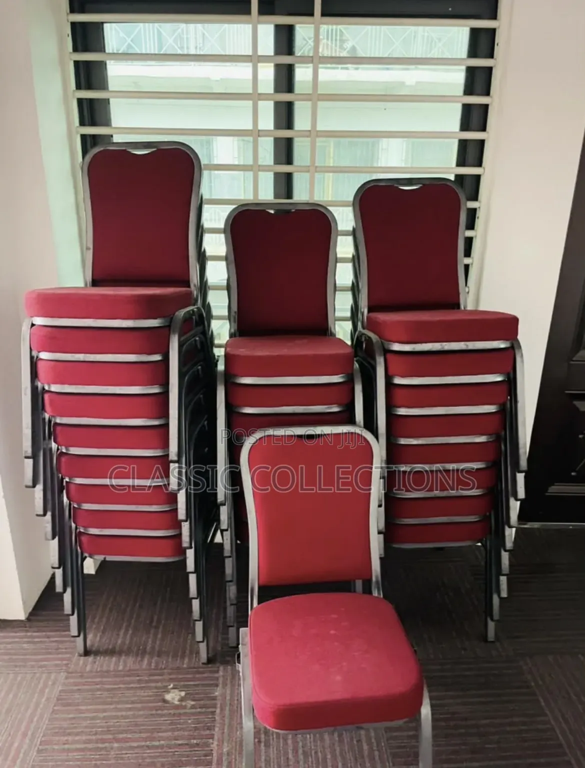 Banquet Chair With Silver Metal Frame - Event Chair for Weddings,etc