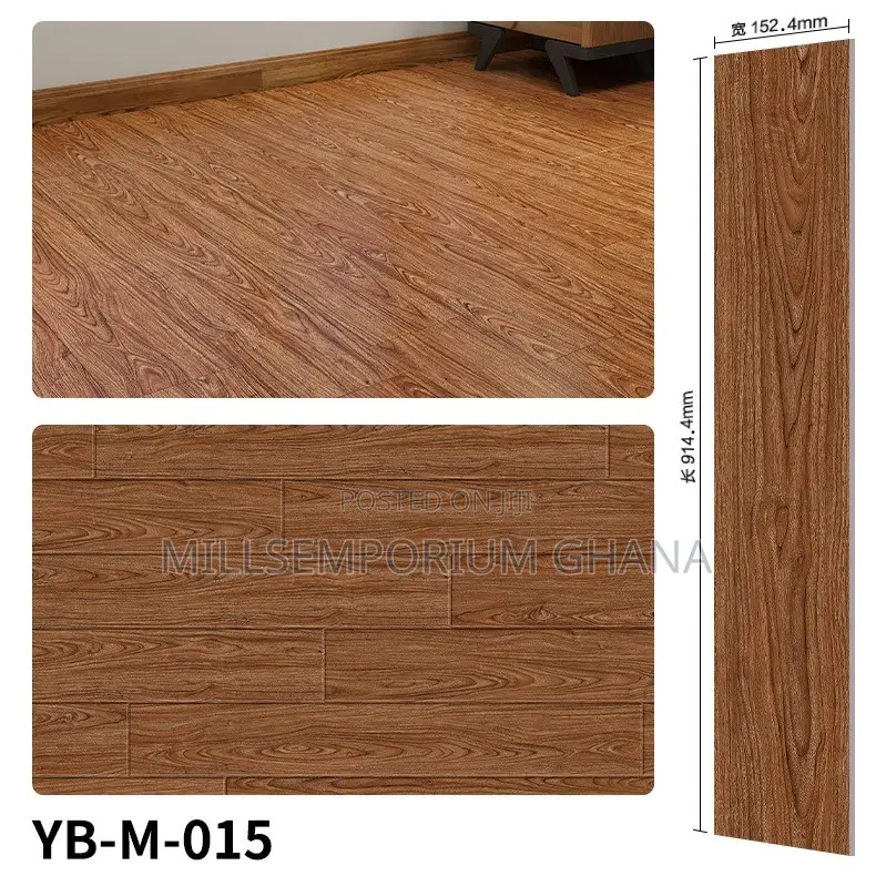 Rectangular LVT Vinyl Tiles - 6 Inches X 3 Feet 36pcs - 2mm Original