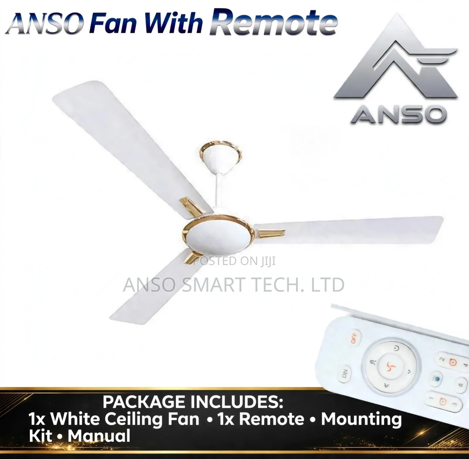 ANSO Ceiling Fans With Remote