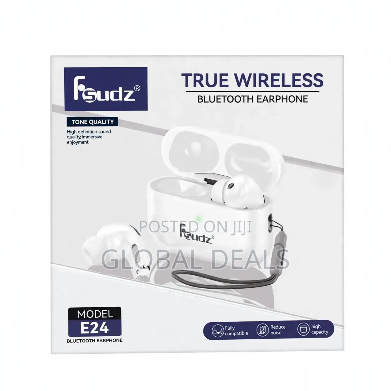 Fsudz E24 True Wireless Earphone - High Tone Quality, Noise Reduction