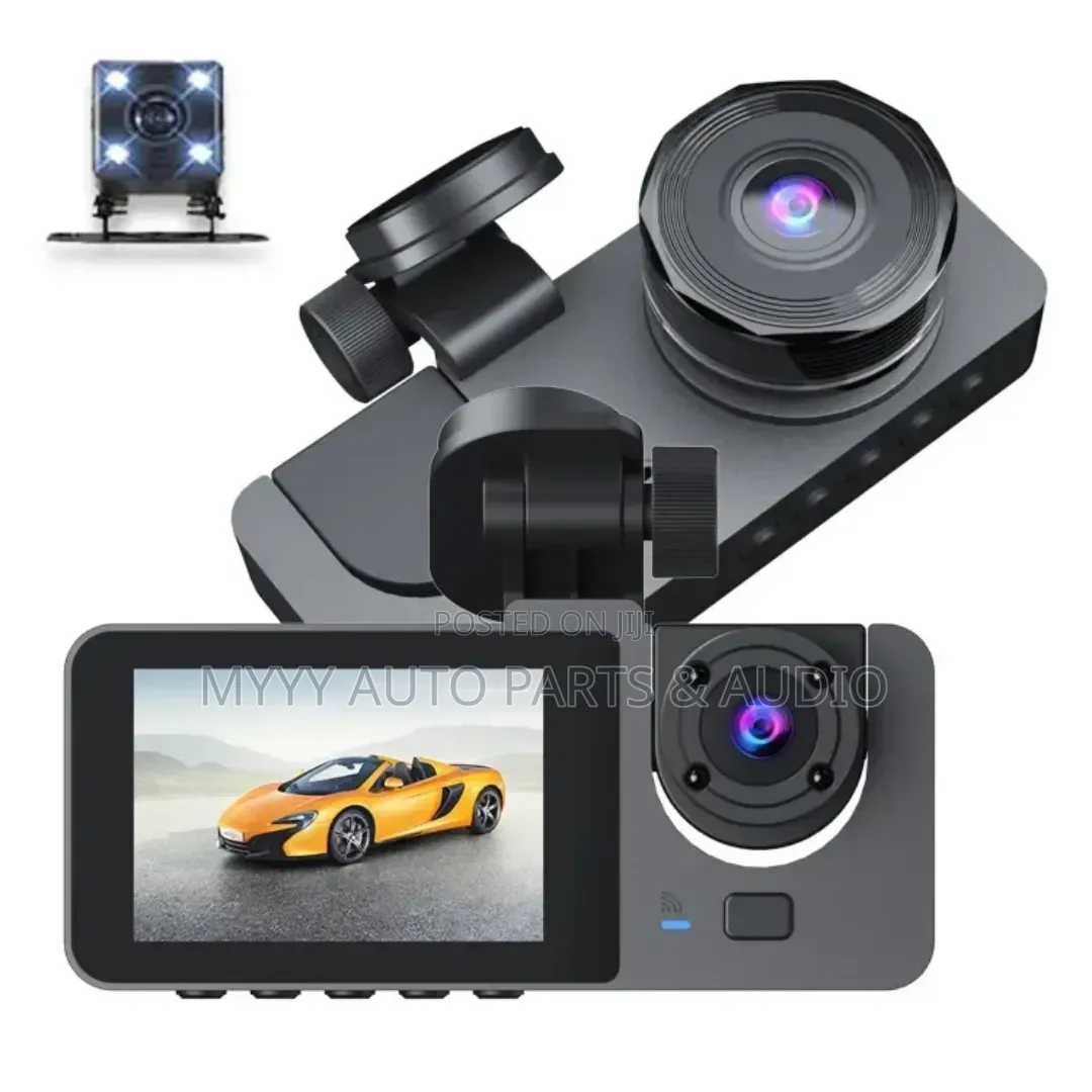 Front, Inside and Rear Dash Camera in HD