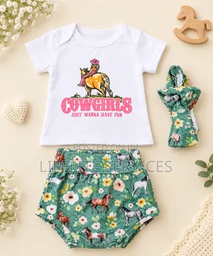 3 Pieces Clothe for 0 to 3 Months Baby Girl